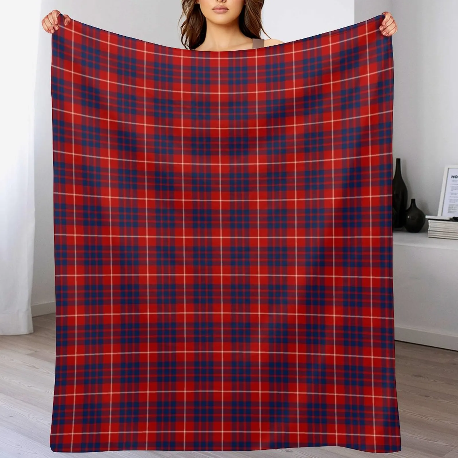 

Clan Hamilton Tartan Throw Blanket Hair Thermal Luxury Thicken Blankets Sofas Of Decoration Blankets