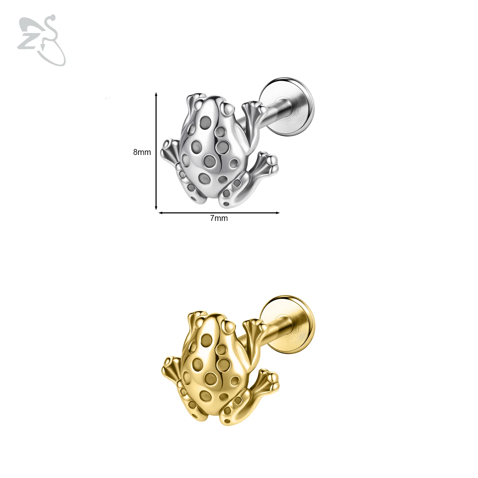 16G/18G Stainless Steel Labret Lip Ring Internal Thread