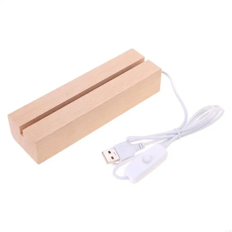 E15E Retângulo Display Pedestal Led Display Base Cristal Base iluminada