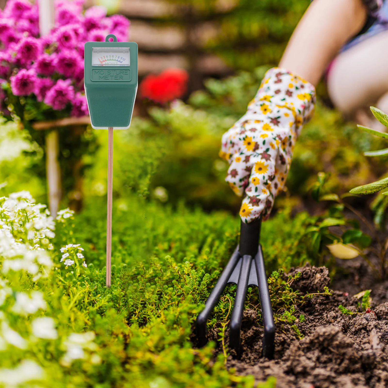 

Soil Moisture Meter Premium Material No Read Soil Tester for Lawn Garden Plants Moisture Tester Indoor Outdoor