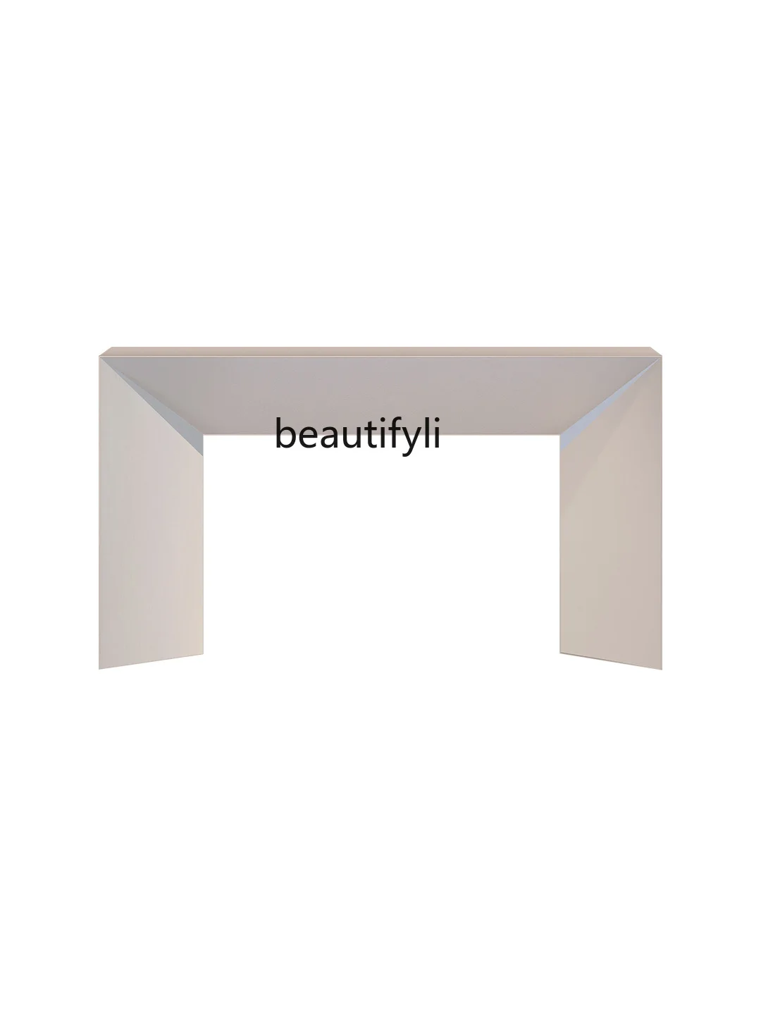 

Italian Extremely Narrow Entrance Console Simple Modern Lobby Several Tables Designer Bar Counter Side View