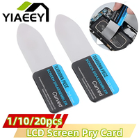 Steel Metal Mobile Phone Curved LCD Screen Spudger Opening Pry Card Tools Ultra Thin Flexible Mobile Phone Disassemble Tool