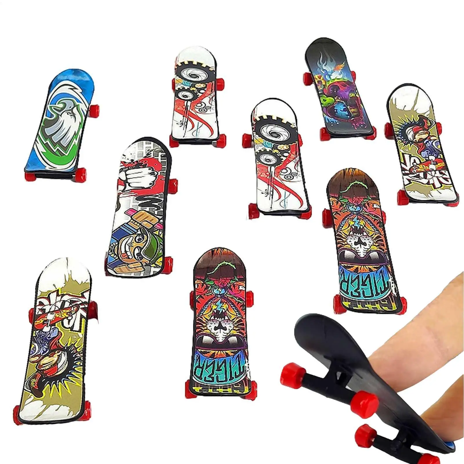 1pc New Toy Finger Skateboards Hobbies Novelty Anti Stress Sensory Fingerboard Toys Mini Funny Gift For Kids Boy educational toy