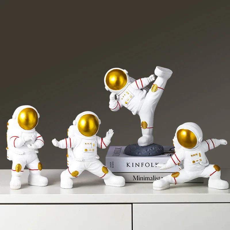 Astronaut Statues, Astronaut Sculptures, Desktop Home Decoration, Moon Landing Astronauts, Exquisite Decoration, Model Gifts