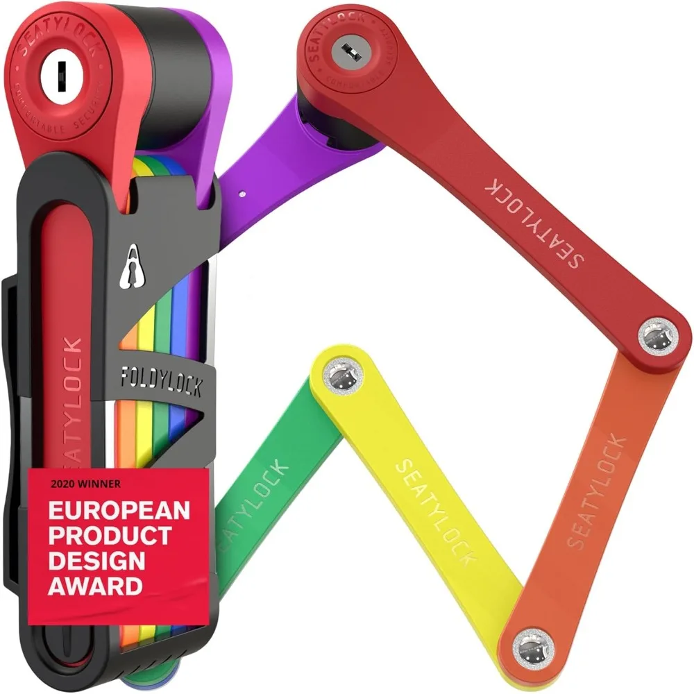 

Компактный складной велосипедный замок — легкий велосипедный замок высокой безопасности с прочной защитой от кражи