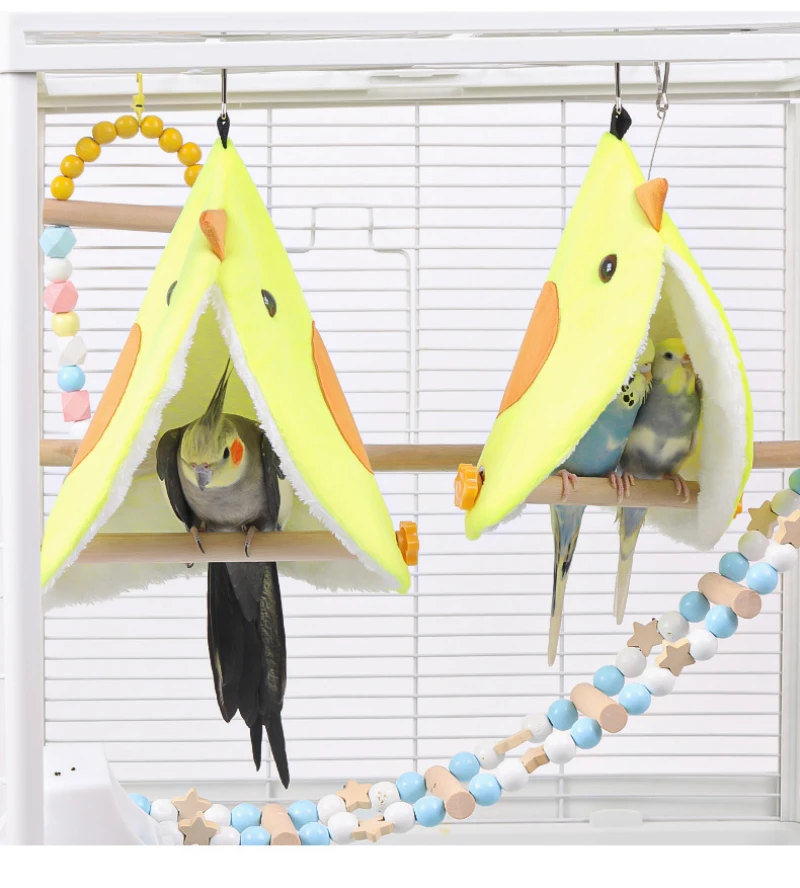 Soft Plush Parrot Nest Hanging Bed Toy