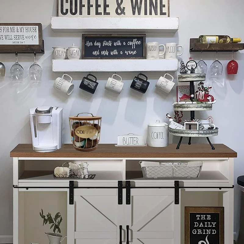 Round Coffee Pods Holder with Wooden Lid and Base Wire Coffee Pods Storage Basket for Home Cafe Bar Countertop Decor(Gold)