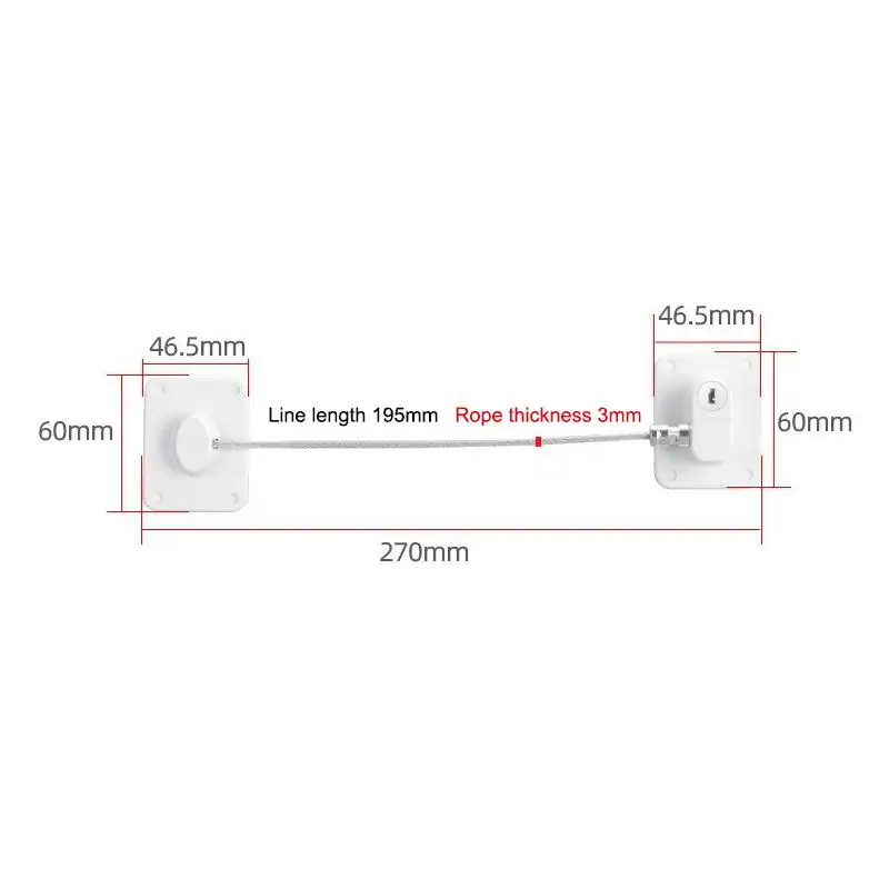 مشبك قفل أمان للأطفال غير مثقوب للأدراج، مشبك حماية لخزانة الغسالة اليدوية