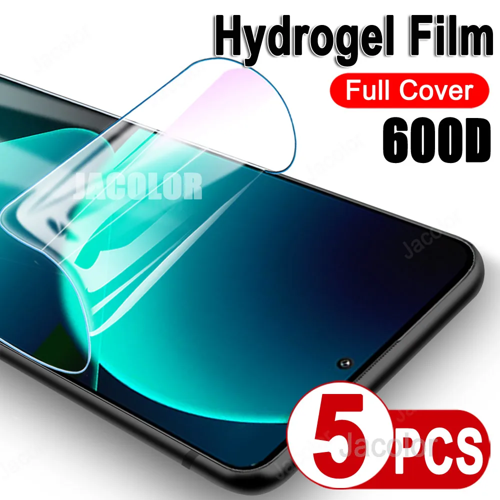 5 pi�ces Film Hydrogel pour Xiaomi 13 T 13T Pro Lite Ultra pour Xiaomi13T Xiaomi13 13Pro 13TPro Protection �cran protecteur Gel d'eau