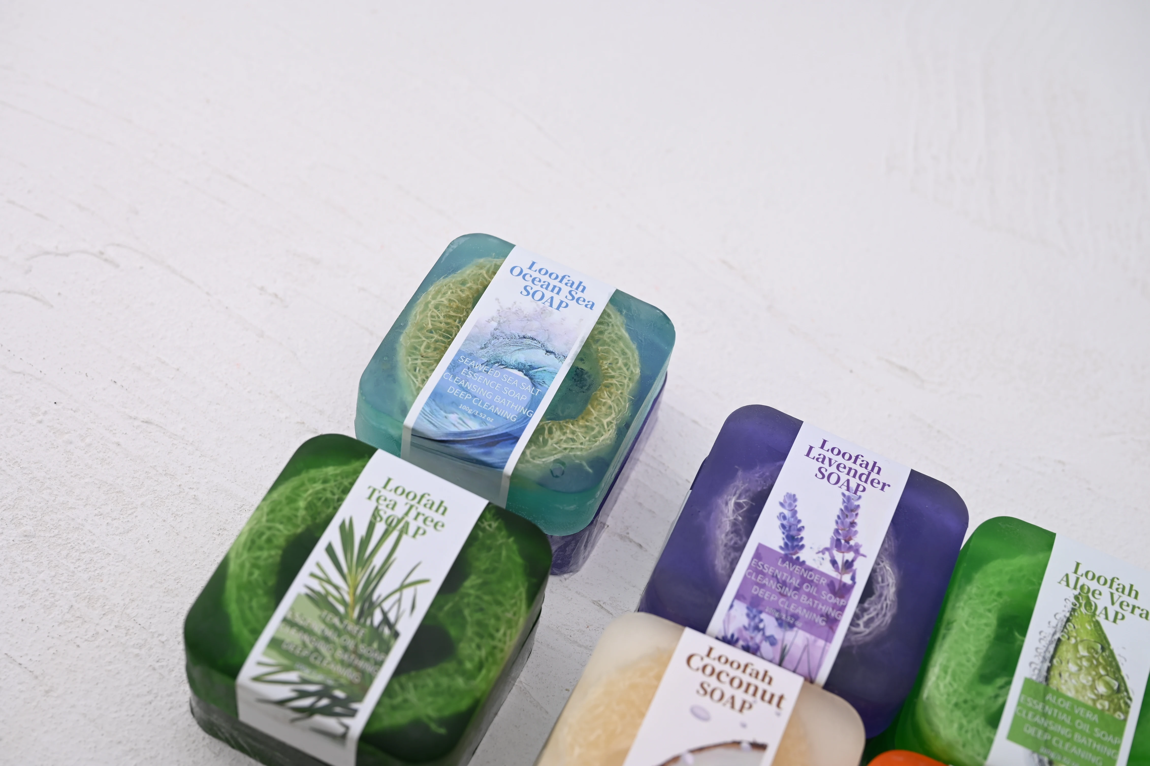 S + 100 جرام شجرة الشاي الصابون الطبيعي بار حمام تبييض التقشير تبييض البشرة صابون اللوف اليدوية