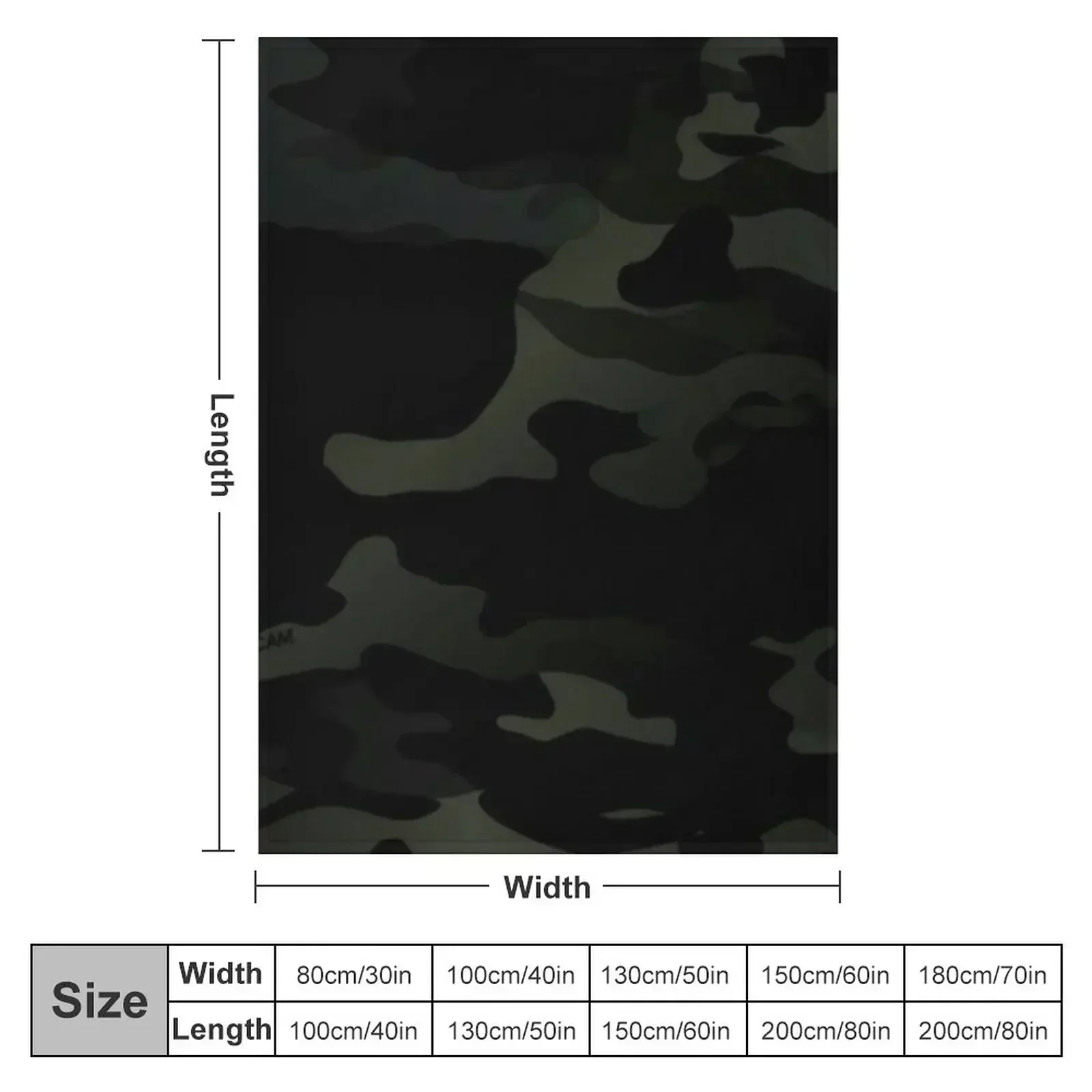 Multicamo Black Camouflage Throw Blanket Luxury Bed Fashionable Moving Softest Flannel Soft Beds Blankets