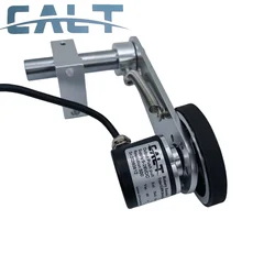 CALT Roller Wheel Length Position Meter Measuring Pulse Rotary Encoder High Resolution Spring Bracket Lift Rail Fabric Leather