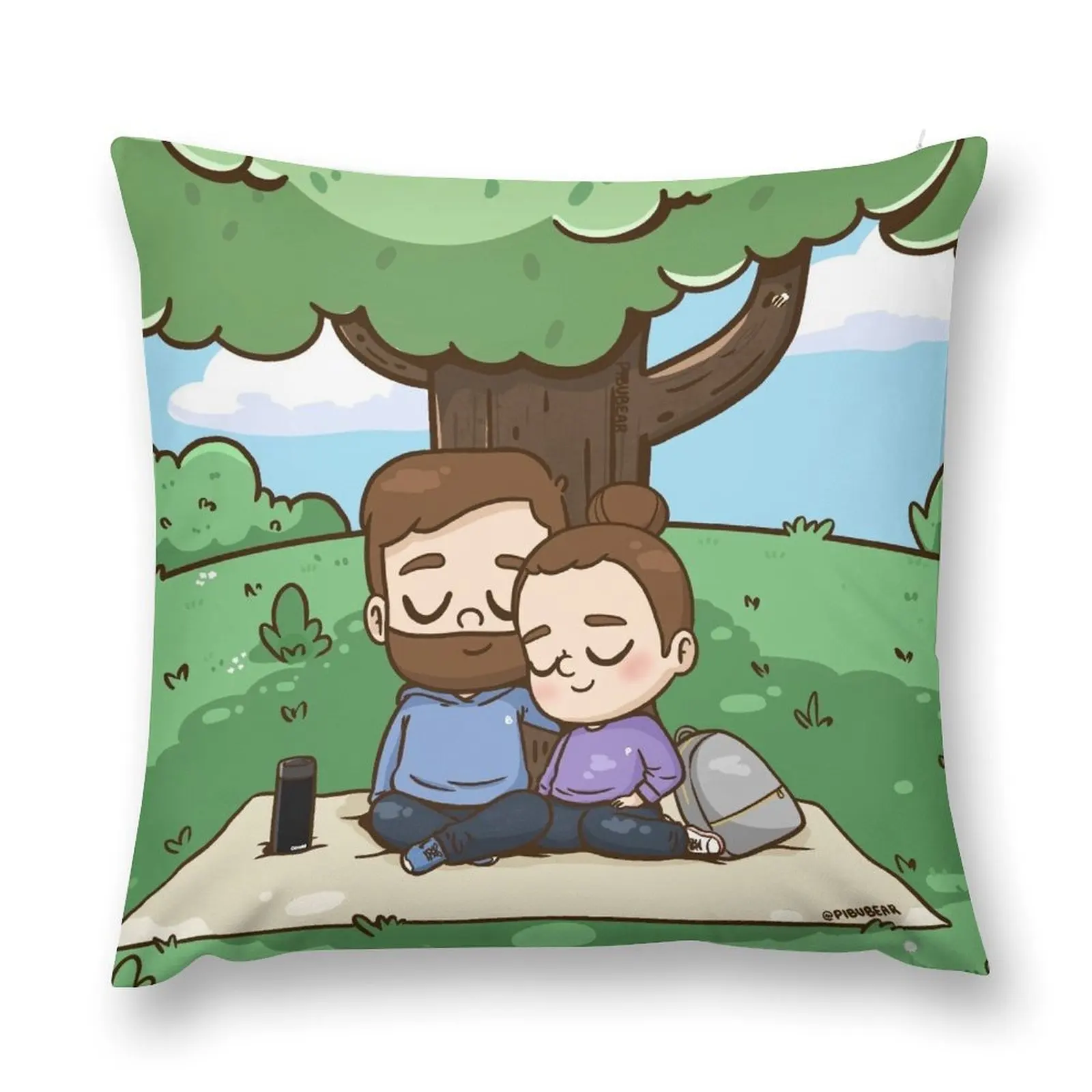 

Park day Throw Pillow Sofa Cover Couch Pillows pillow