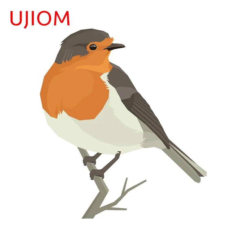 UJIOM Robin Bird Bedroom Accessories Wall Stickers Home Decoration Living Room Decor Moisture Proof Wall Decal Wallpaper