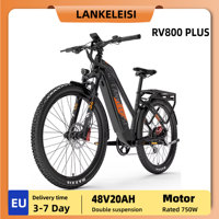 LANKELEISI RV800 PLUS Adult 750W Electric Bicycle Men's E-Mountain ebike, 48V20AH Battery,26\