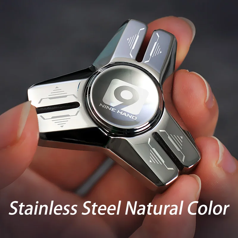 Edelstahl Metall Hand Spinner Anti-Angst EDC Zappeln Spielzeug für Erwachsene Kinder Kreative Metall Dreieck Stress Relief Spielzeug