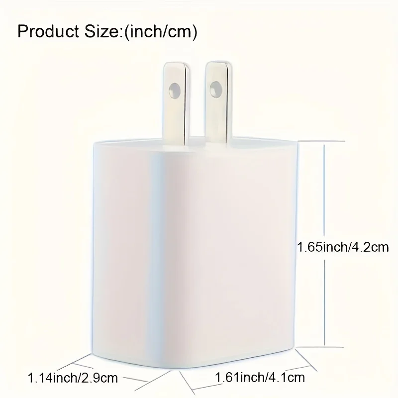 شاحن حائط USB-C فائق السرعة، كابل طويل 6.6 بوصة مناسب لهاتف iPhone 15 وSamsung Galaxy S23 S22 Plus، S20/S21 Ultra