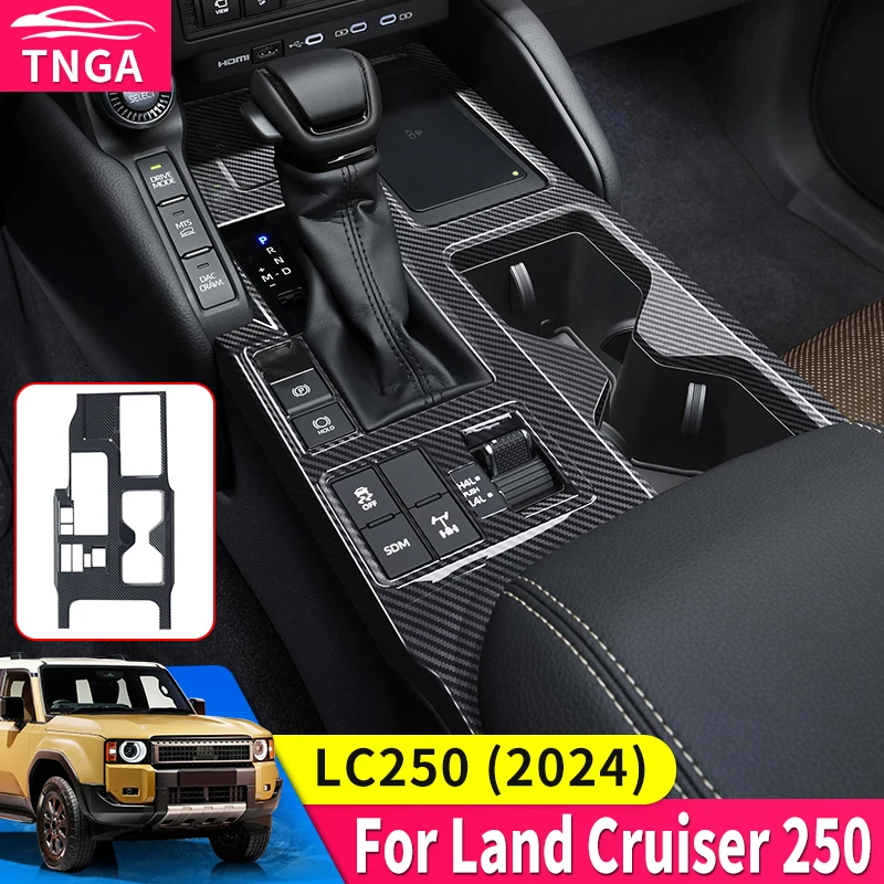 

For 2024 Toyota Land Cruiser 250 1958 Prado Lc250 J250 Central Control Panel Gear Decoration Cover Internal Upgraded Accessories