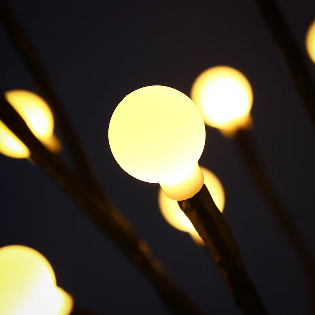 

2Pcs Solar LED Branches Light Warm White Outdoor Garden Lawn Lights Landscape Lamp Waterproof Energy Saving Solar LED Lights