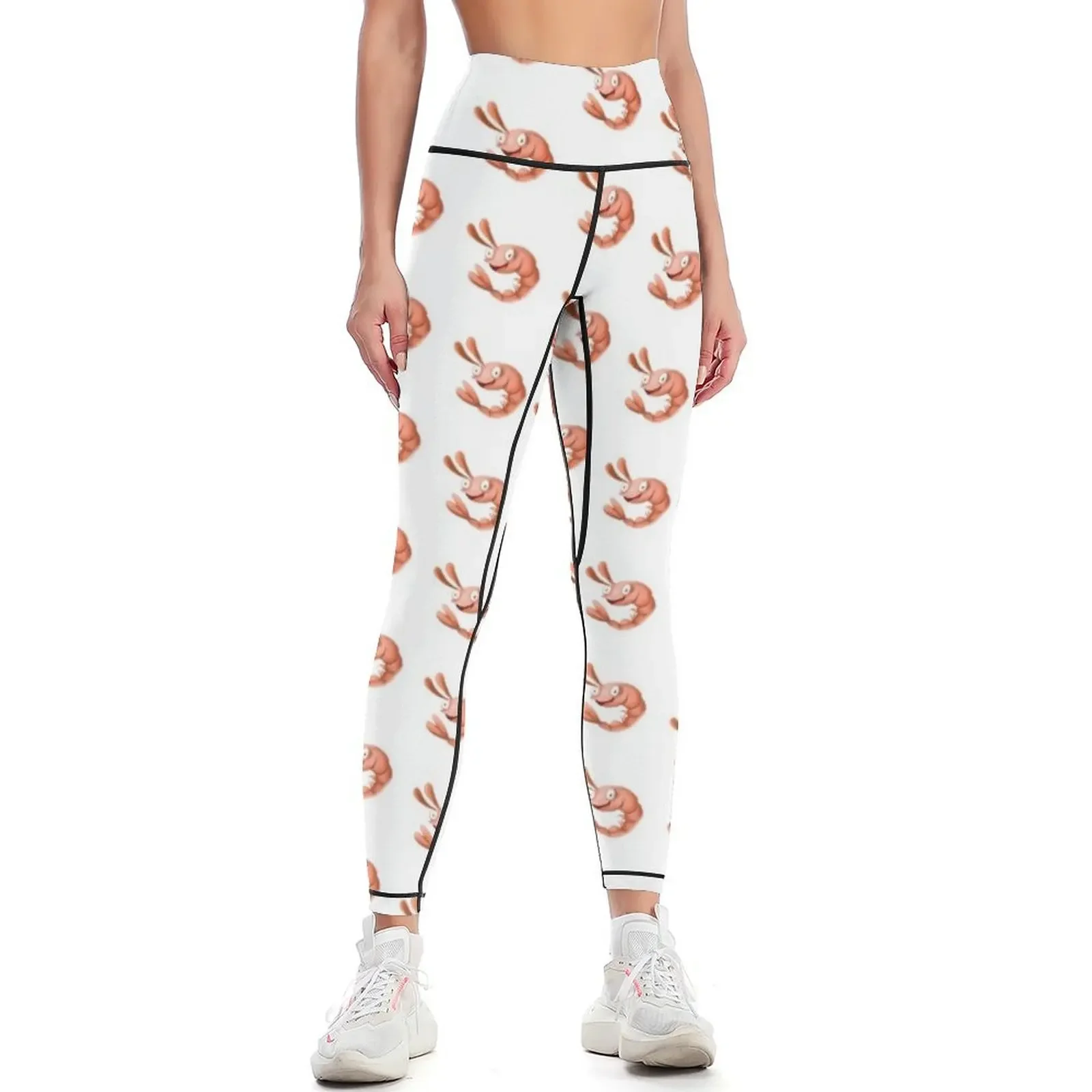 

Cute Shrimp Drawing Leggings Sports pants woman sportswear for gym Sports female sportswear woman gym 2025 Womens Leggings
