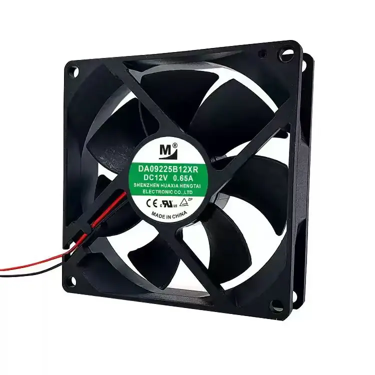For HUAXIA DA09225B12XR DC 12V 0.65A 9225 92x92x25mm 2-Wire Dual Ball Bearing Violent Welder Server Inverter Case Cooling Fans