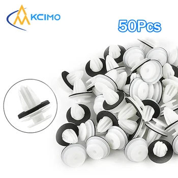 50 adet Otomatik Tampon Çamurluk Otomotiv Raptiye Klip Araba İç Kapı Paneli Kart Trim Raptiye Klipleri Araba Genel Aksesuarları