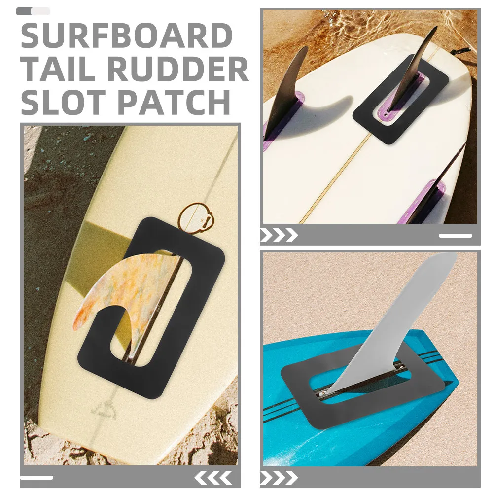 2Pcs Portable Fin Slot Base Patch for Surfboard Paddle Board Tail Rudder Slot Connection Patch Enhanced Stability Control