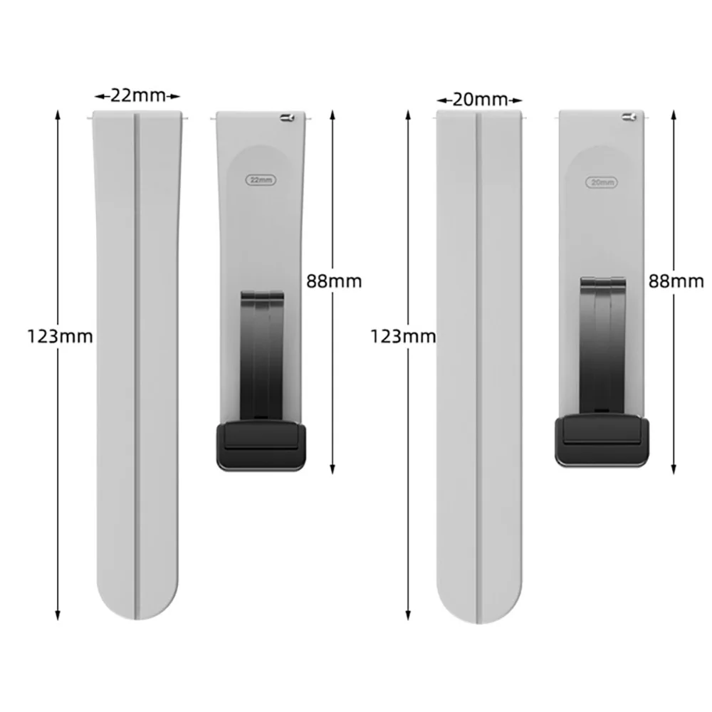 20mm 22mm Band For Haylou watch R8 S8/Watch 2 Pro (LS02 Pro)/RT3 RS3 GST/RS4 Plus/LS02 Silicone Replacement Bracelet Watch Strap