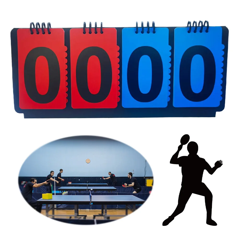 Scoreboard Manual Score Flip Cards Score Counter for Baseball Tennis Ball Basketball Football