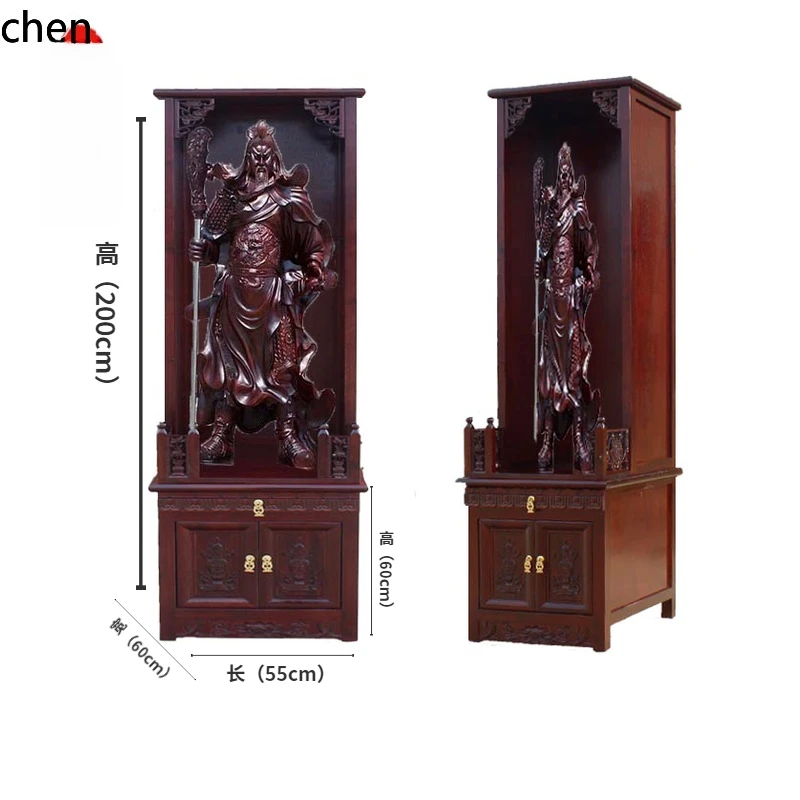 Cz vertical buddha cabinet guan gong altar for home multifunctional buddha niche god of wealth statue bodhisattva altar table
