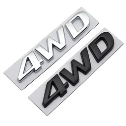 3D Metal 4WD Logo Car Rear Trunk Fender Emblem Badge Sticker for Hyundai IX25 IX35 Tucson Santafe