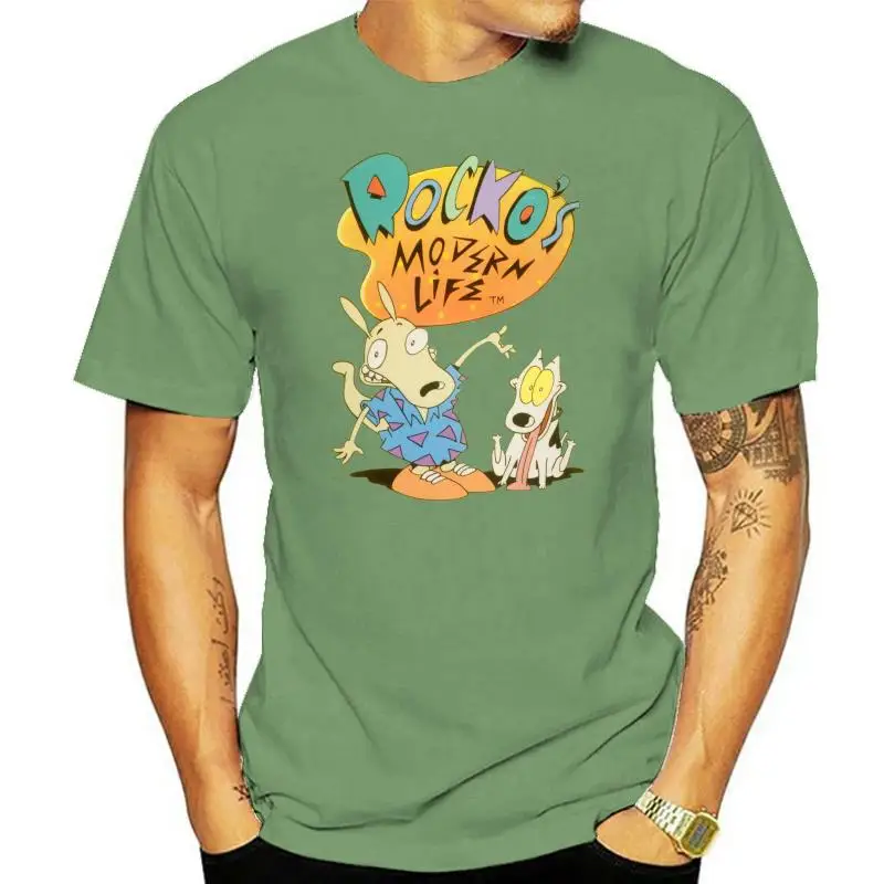 Rocko Modern Life T Shirt ( S - M ) Heather - Cartoon Tee New! Summer The New Fashion For Short Sleeve