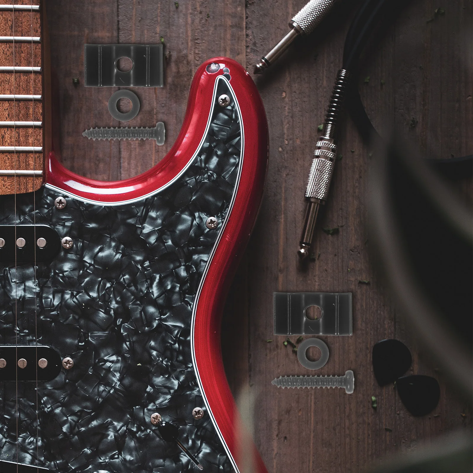 

1 set 1 Set Electric String Retainer Metal Press Buckle Fixing Stable Tension Device Guitarist Accessory Durable Guitar Strings