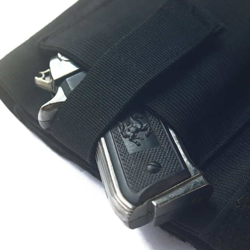 Verdeckte Outdoor-Knöchelholster-Beintasche für links und rechts, klein, kompakt, Jagd-, Sport- und Reisezubehör – Detail 9