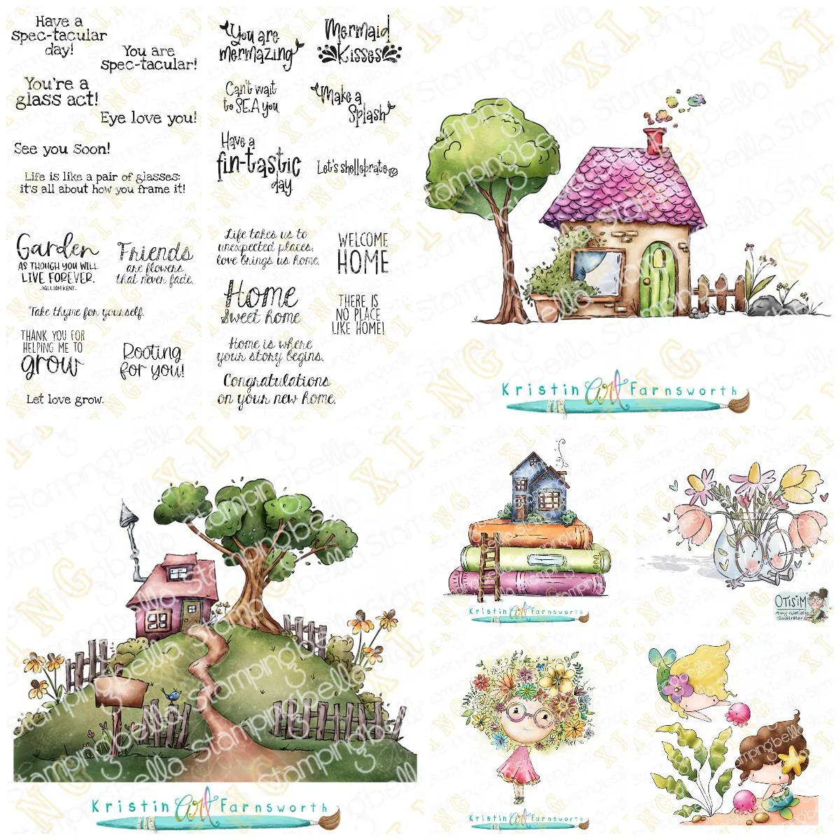 Bella Cottage Sweet Home Sentimen New Silicone Stamps Scrapbooking New Make Photo Album Card Diy Paper Embossing Craft Supplies