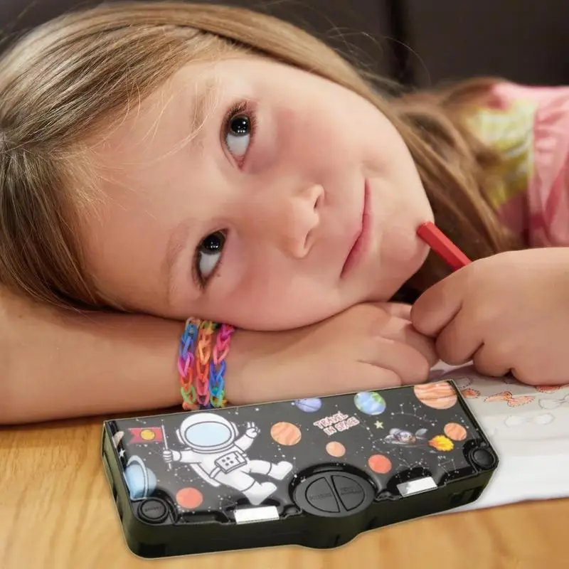 Пенал двусторонний большого объема для начальной школы