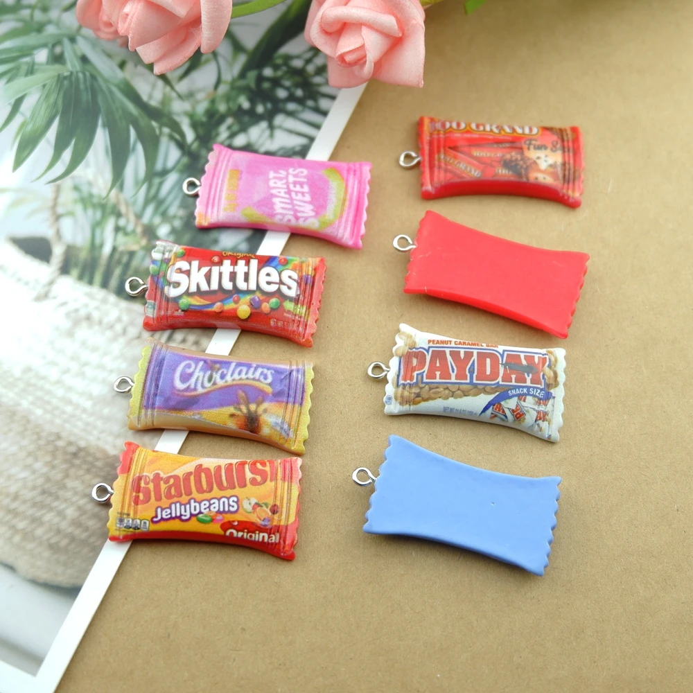 Cute Chocolate Candy Charms Bracelets Earring Jewelry Making DIY Pendants Wholesale Bulk