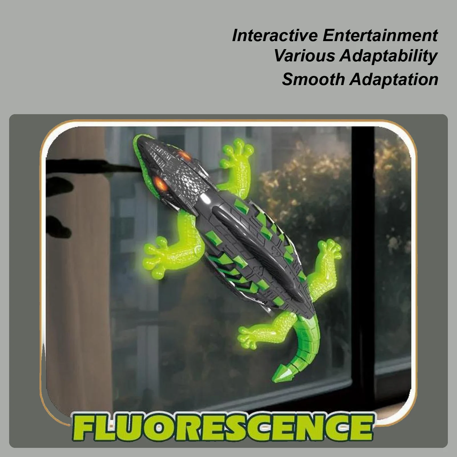 لعبة السحلية للتحكم عن بعد، لعبة حيوانات واقعية للتسلق والزاحف مع ضوء لعيد الميلاد للأطفال #1