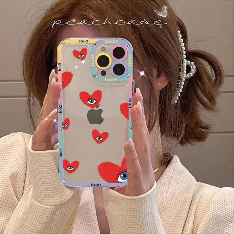 Funny Turkish Lucky Blue Evil Eye Phone Case for iPhone 11 12 13 Mini Pro Max 14 Pro Max Case shell