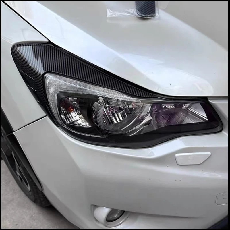 

Car styling For Subaru XV 2012-2016 Headlight Eyelid Eyebrow Decorative Cover Sticker Trim Strips Auto Parts Accessories