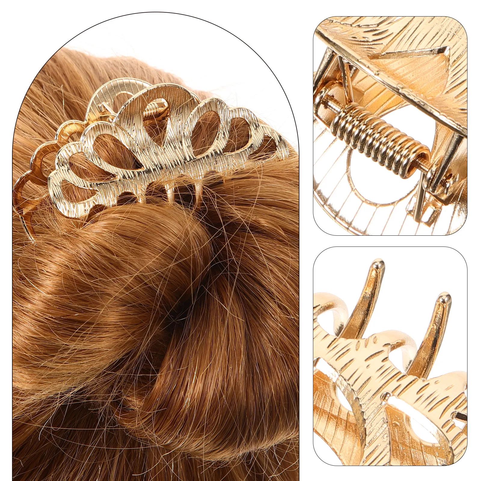 

Геометрический полый зажим в виде короны, зажим из сплава для густых длинных волос, аксессуар для укладки волос подружки невесты, декоративные зажимы для волос