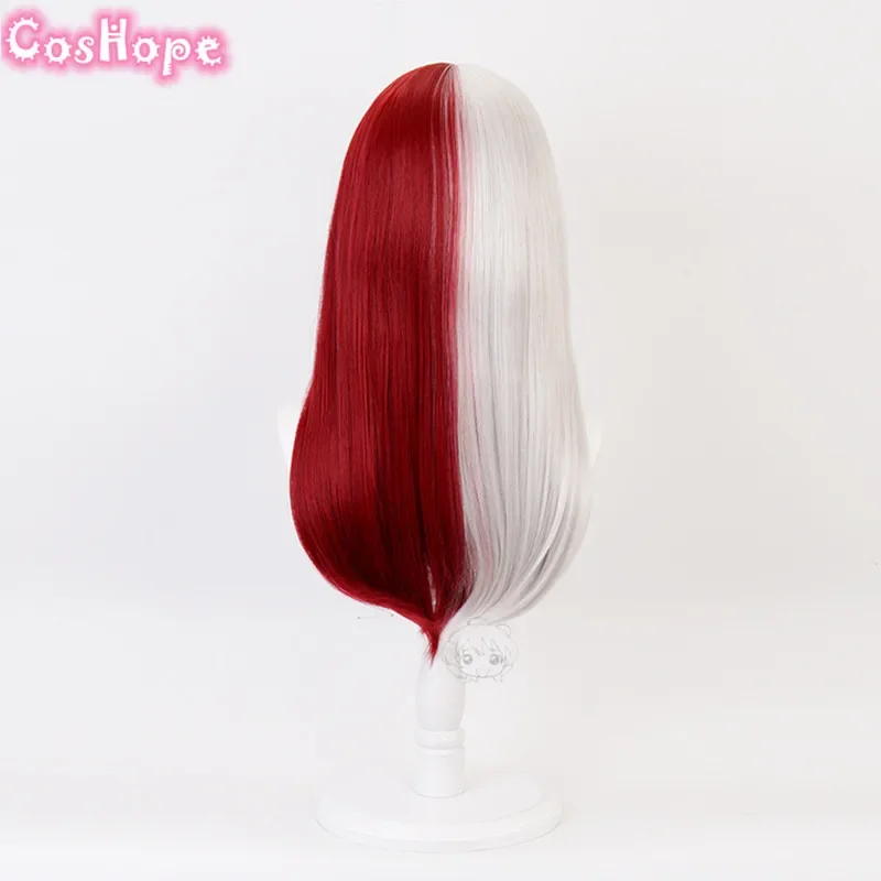 Todoroki Cosplay Female Wig Cosplay Boku No Hero Academia Red White Anime Wig Heat Resistant Synthetic Wigs