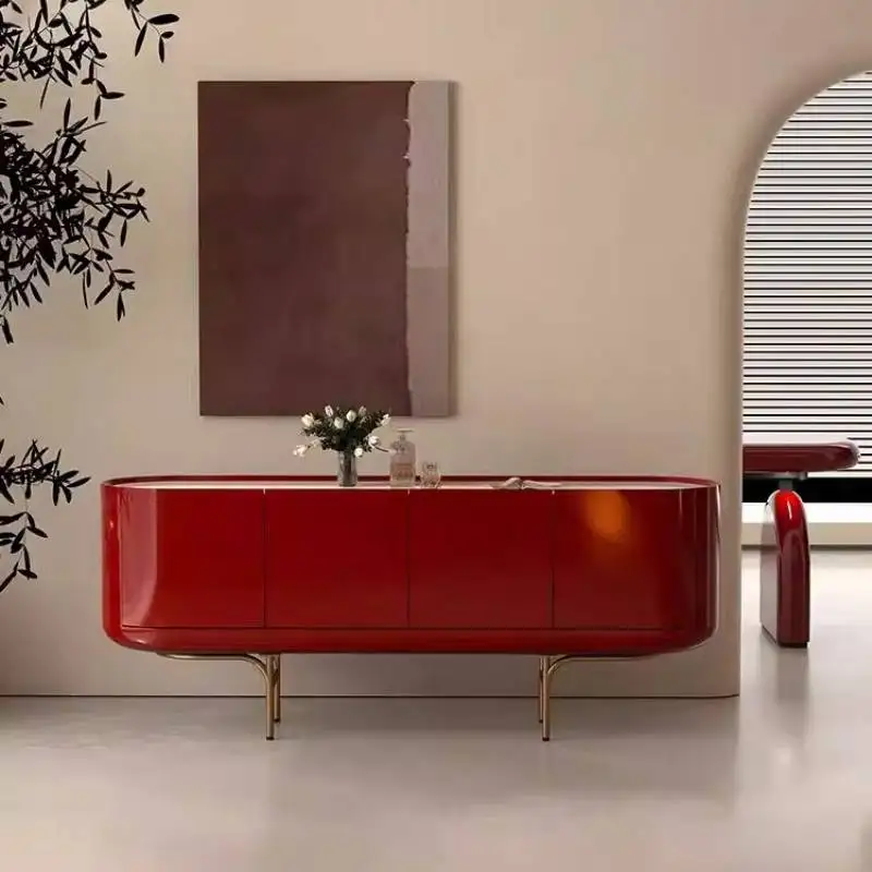 Narrow Cozy Living Room Cabinets Classic Long French Decoration Living Room Cabinets Luxury Meuble Rangements Furniture Home