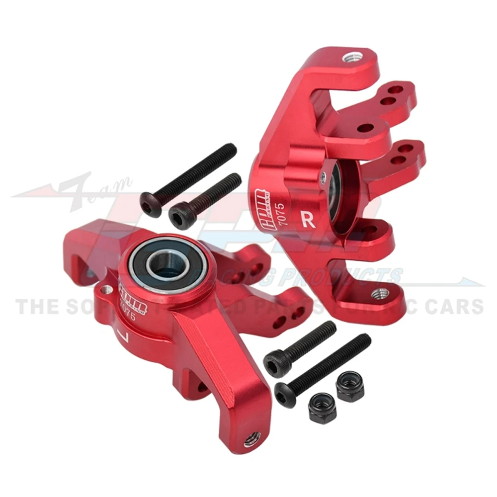 GPM Losi 1/6 슈퍼 Baja Rey 2.0 업그레이드 부품 액세서리, 금속 프론트 스티어링 컵 스티어링 블록 프론트 스핀들 세트, LOS254038