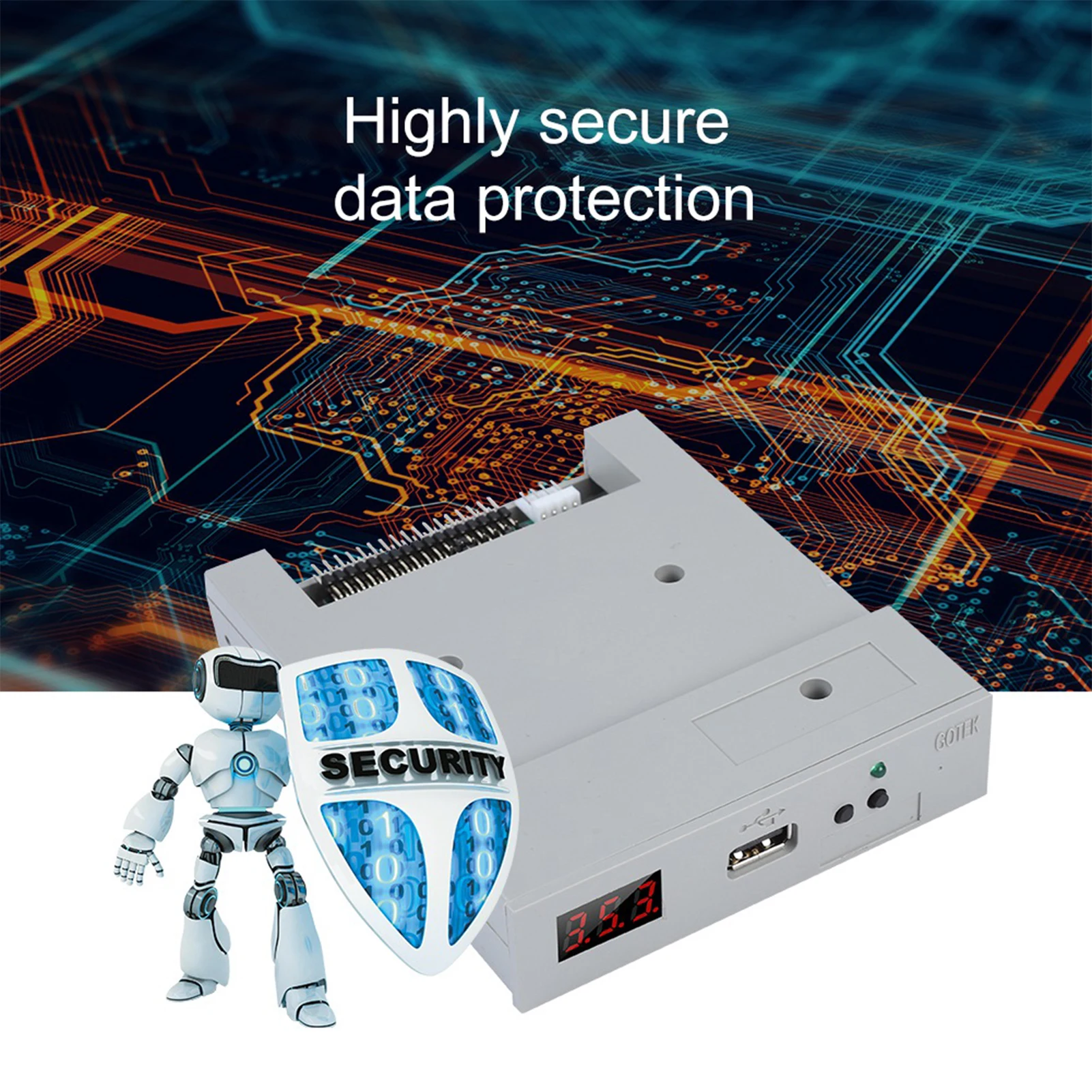 

SFR1M44‑U100 3.5IN 1.44MB USB SSD Floppy Drive Emulator Plug and Play High Quality Easy Using Brand New Durable USB Emulator