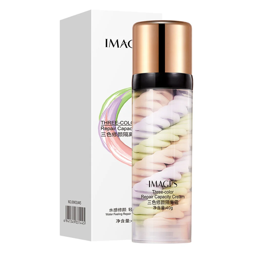 New Liquid Concealer Mixed Isolation Lotion Makeup Invisible Pore Moisturizing Bright Skin Face Primer Base Foundation 3 Colors