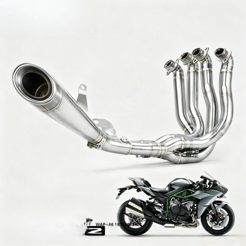 Forsound Factory Wholesale Price Motorcycle Exhaust System H2 H2R Full System Titanium Flame Coloring Racing Pipe