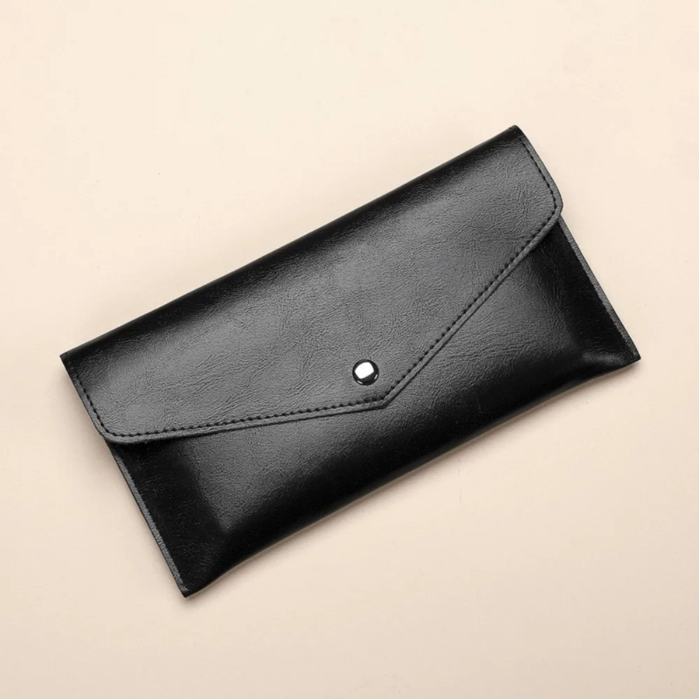 New PU Leather Wallets Large Capacity Portable Business Card Case Coin Pouch Women