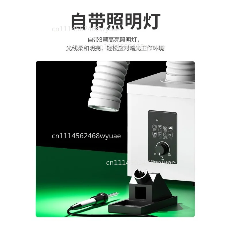 Soldering Smoke Purifier Welding Fume Extractor Desktop Filter Odor Dust Collector Indoor Air Cleaner Exhaust Fan