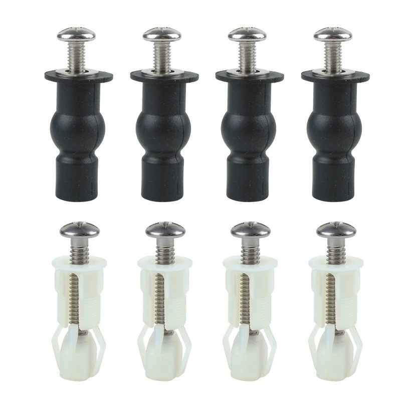 Polyurethane Expansion Plug, 304 Stainless Steel Toilet Lid Fixing Screw, Single Ball Expansion Nut